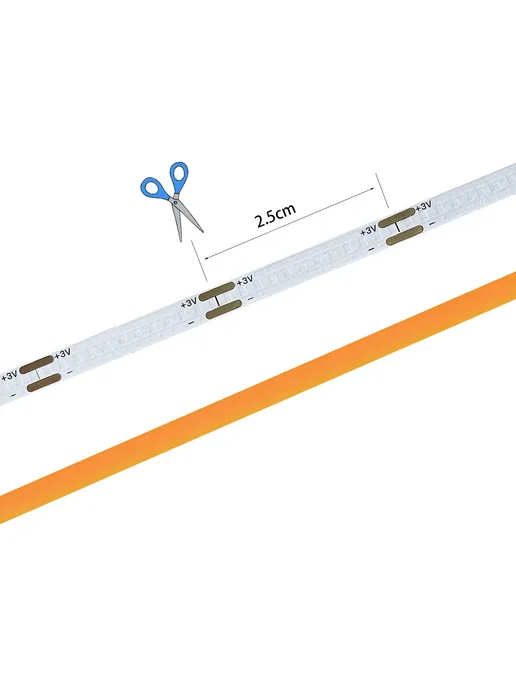 HCDH Лента COB Pink 5V 2-pin wire 4 м 480, 2 м, фото 7