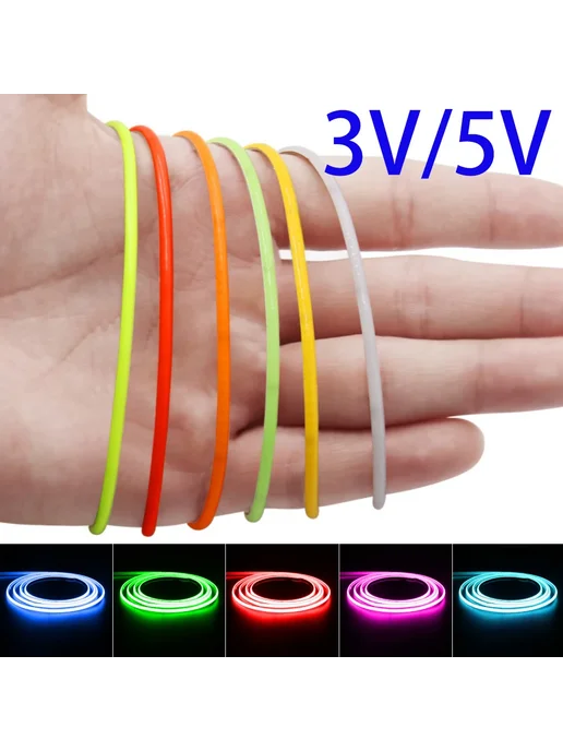 HCDH Лента COB Pink 5V 2-pin wire 4 м 480, 0,5 м, фото 2