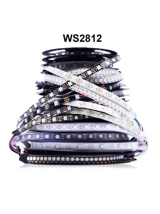 TNALANT Светодиодная лента WS2812B RGBIC 1 м, DC12V, белый