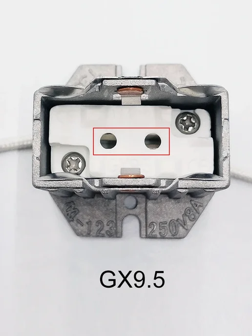 LUOYUNING Основание лампы GX9.5 железо, серый