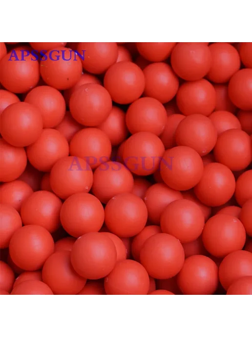 Нет бренда Оранжевый пейнтбольный шарик 0.68Cal - 10 шт, 10 шт, фото 3