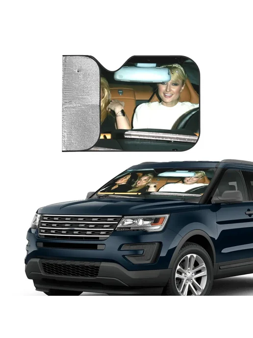 Нет бренда Солнцезащитный козырек в салон авто 130x70 см, W 130cm H 70c, 130x70 см, фото 2