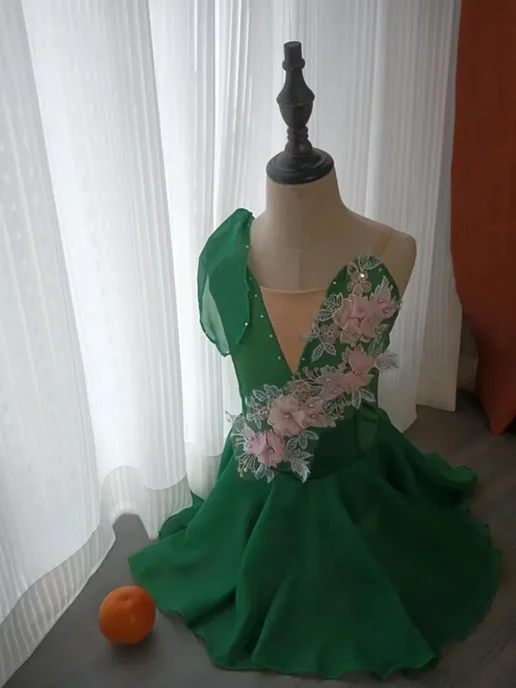 FaymooLon Детское балетное платье Купидон красный шифон, красный