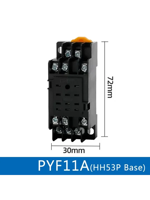 Нет бренда Реле PTF11A (HH63P Base) 10 PCS, 10 шт, фото 6