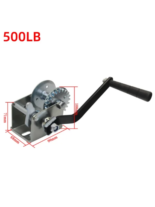 Нет бренда Ручная лебедка 500-800 фунтов 500LB, 800LB, фото 3