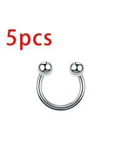 ZOORBODY JEWELRY 5 шт. титановые кольца для пирсинга 16G