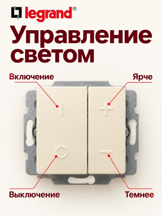 Legrand Диммер кнопочный 500Вт, 500 Вт, фото 2