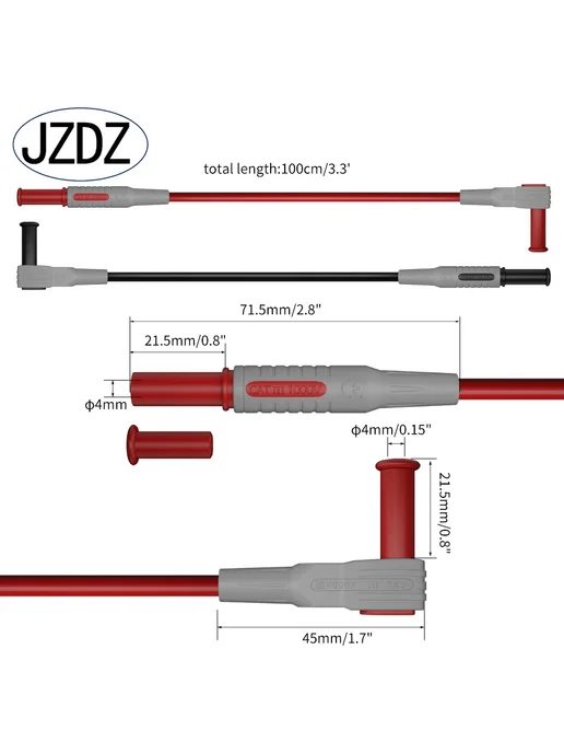 JZDZ Тестовые провода для мультиметра, вариант, фото 2