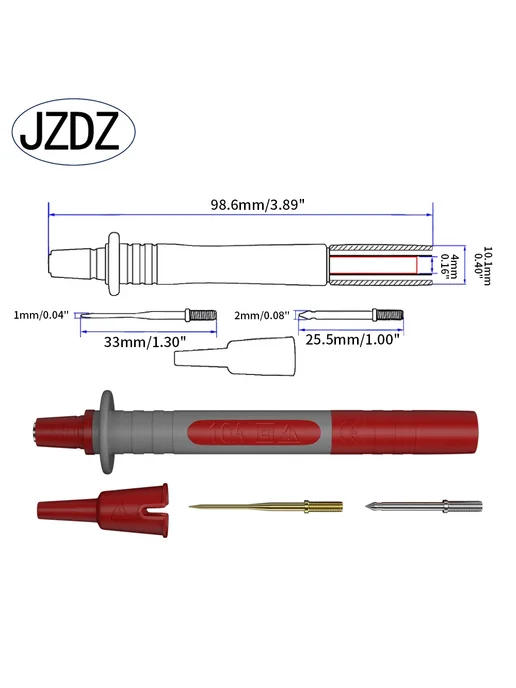 JZDZ Тестовые провода для мультиметра, вариант, фото 3