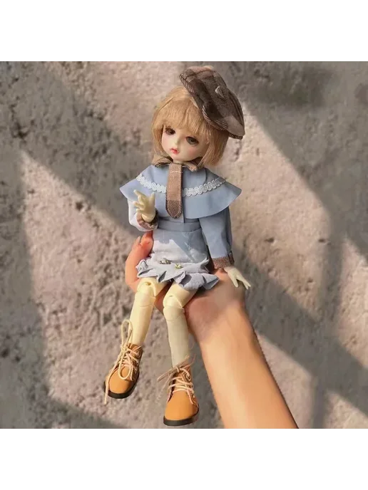 Нет бренда Кукла BJD 30 см, одежда, only clothes 3, бежевый