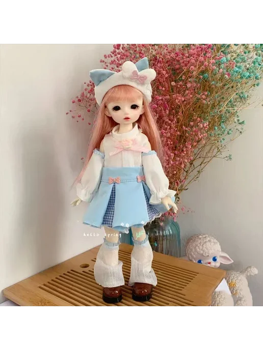 Нет бренда Кукла BJD 30 см, одежда, only clothes 3, черный