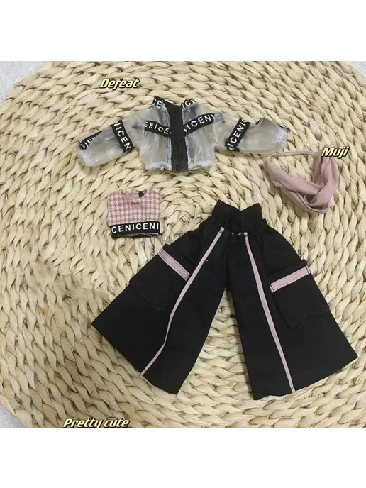 Нет бренда Кукла BJD 30 см, одежда, only clothes 3, фиолетовый, фото 4