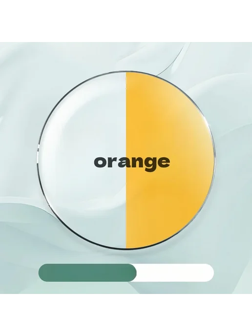 Фотохромные линзы Myopia orange, оранжевый, 1.56, оранжевый