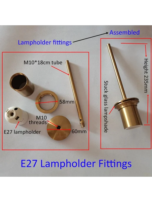 Нет бренда Цоколь лампы E27 M10 Lamp fittings set, вариант, фото 2