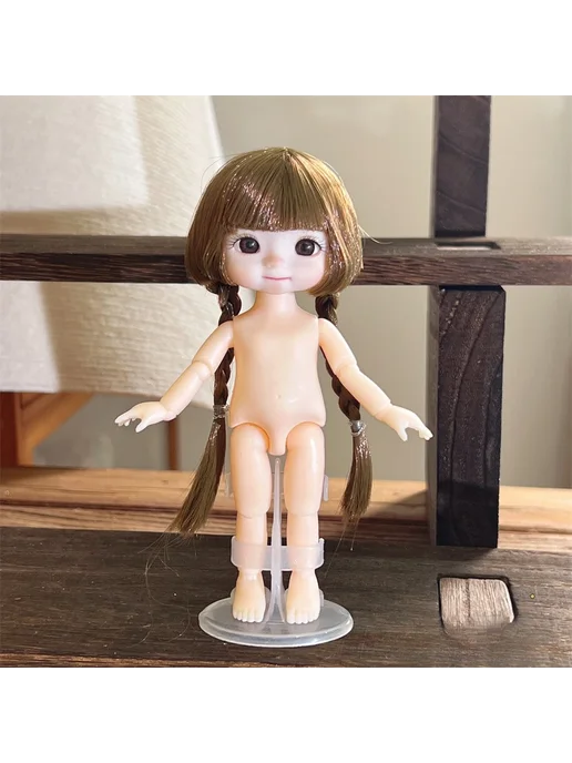 Нет бренда Кукла BJD пластиковая doll-3, бежевый, фото 3
