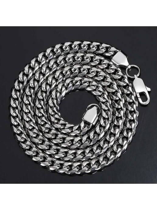 HHIOK Майами звено 7inch Bracelet Silver color 4mm, серебристый, фото 7