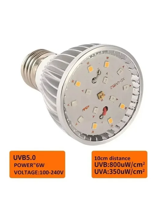Нет бренда Лампа для рептилий LED E27 5.0 10.0, вариант, фото 7