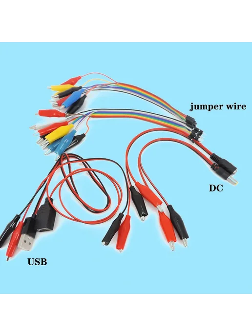 Нет бренда USB DC Тестовый провод с зажимами "крокодил" q22899 NO.8, NO.8, фото 2