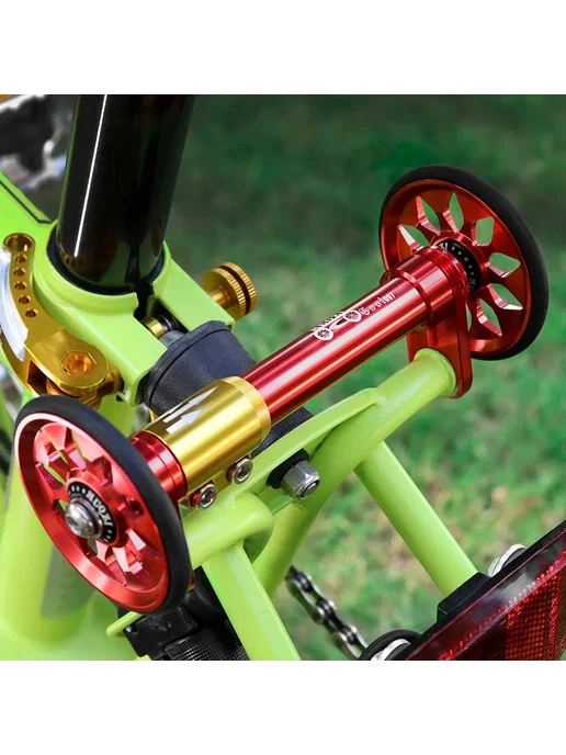 Нет бренда MUQZI Колеса желтые для Brompton, Glod, желтый, фото 4