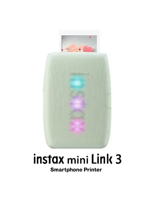 FUJIFILM Принтер Instax Mini Link 3 Link3 WHITE, зеленый