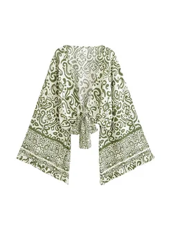 BOHO QUEENS Женское платье размер M, зеленый, цветочный при