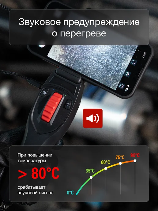 Spark Автомобильный эндоскоп для смартфона поворотный 6.2MM-1M, вариант, фото 8