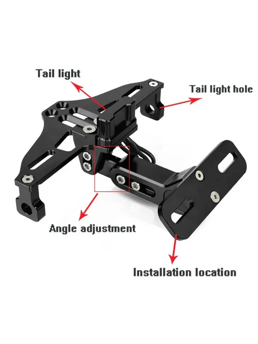 LANQIAN Держатель номерного знака CFMOTO черного цвета, зеленый, фото 4