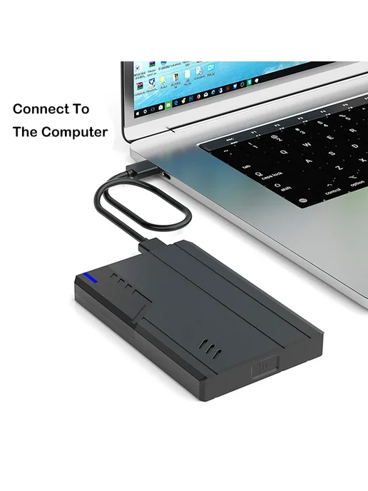 UTHAI Корпус для жесткого диска T51 2,5 дюйма USB 3.0 Серый, серый, фото 4