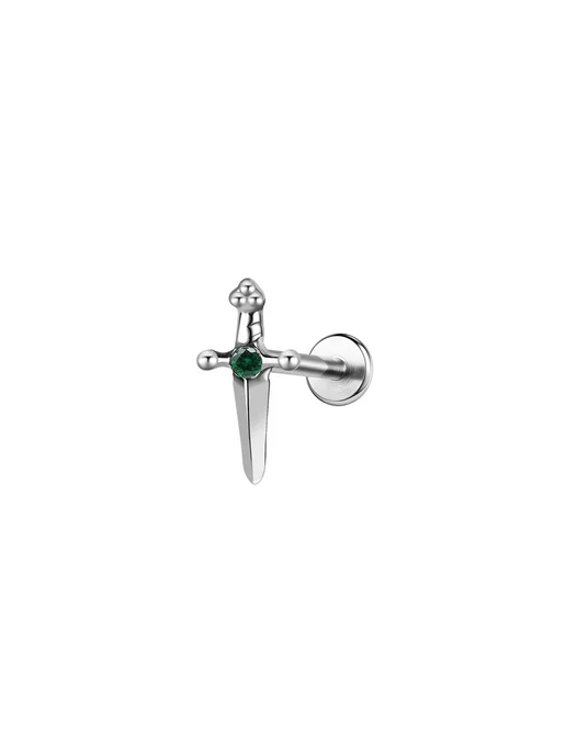 Нет бренда Титановый пирсинг для губ red 1pcs 1.2x4mm, титан