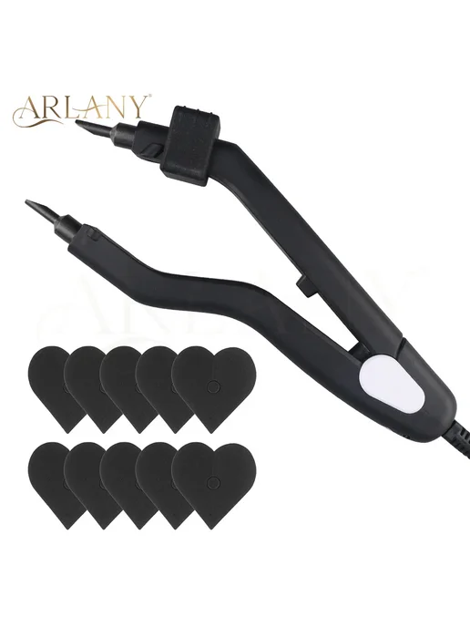ARLANY Hot Fusion Iron K Tip для наращивания волос black Kit, черный