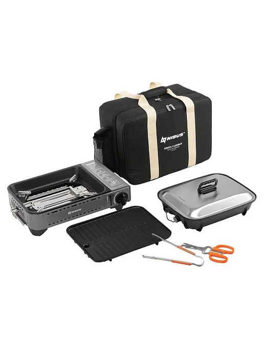 Nisus Плита газовая портативная N-MS-88 KIT, черный