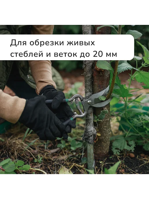 -Мир Игр- Секатор плоскостной 8" (20 см) с металлическими ручками, вариант, фото 7