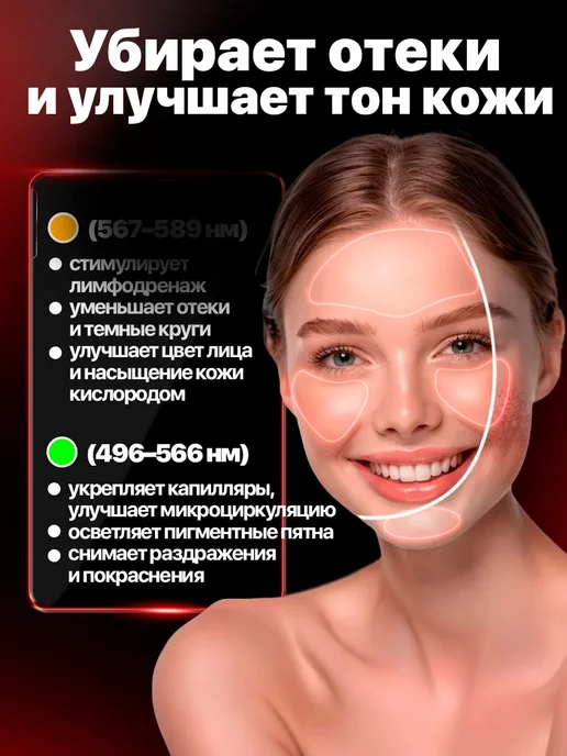 Световая_маска_для_выравнивания_тона_кожи, 4 шт, фото 7