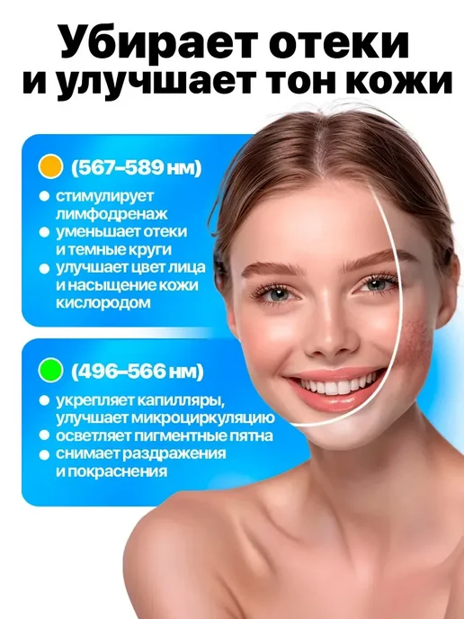 LED маска для лица электрическая, вариант, фото 8