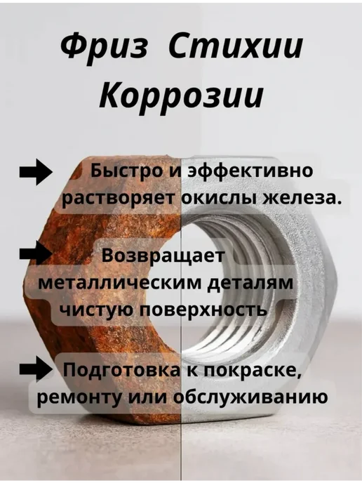 Очиститель ржавчины для металла аэрозоль, вариант, фото 3
