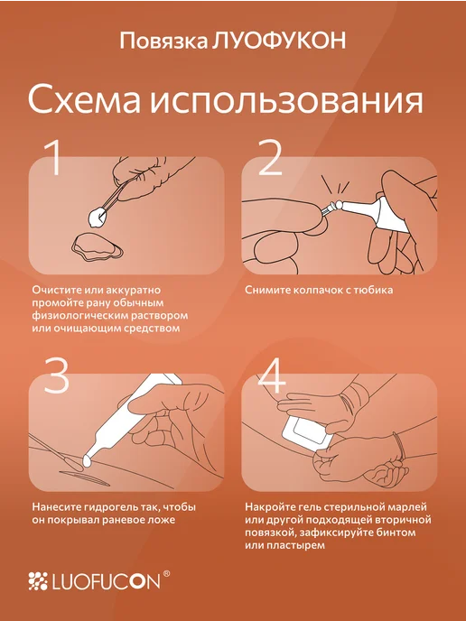 LUOFUCON Повязка в форме аморфного гидрогеля с серебром антибактериал…, серебристый, фото 6