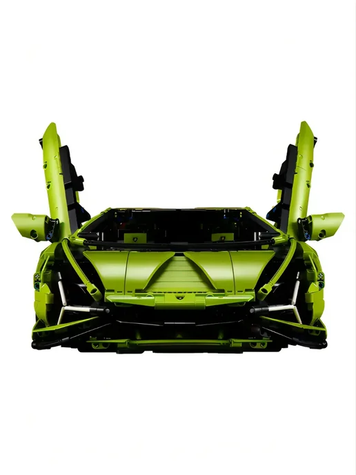 Планета Конструктора Lego машина Lamborghini Sian 3696 деталей, зеленый, фото 2