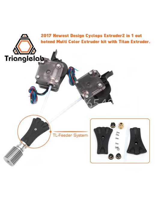 Trianglelab J-глава V6 Cyclops 2WAY in 1WAY out, SET 1 TL-Feeder