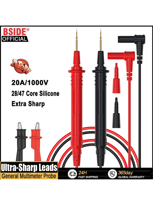 BSIDE Тестовые провода 10A 1000V Extra Sharp, вариант, фото 2