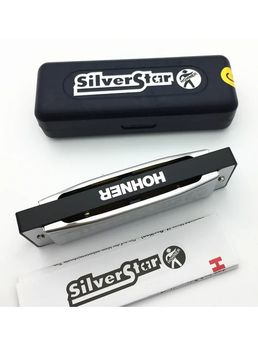 SevenAngel Hohner губная гармошка 10 отверстий Blues Harp До мажор, серый, фото 7
