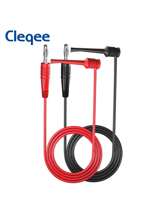 CLEQEE Провода для мультиметра P1039, 2шт, красный, 2 шт