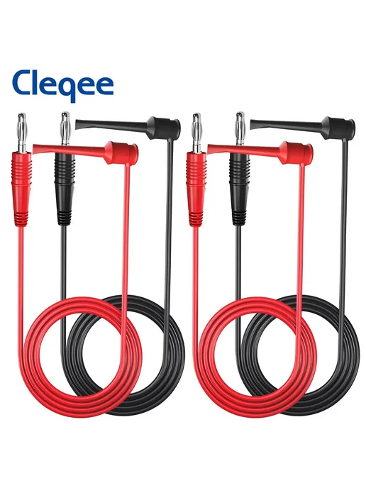 CLEQEE Провода для мультиметра P1039, 2шт, красный, 2 шт, фото 2