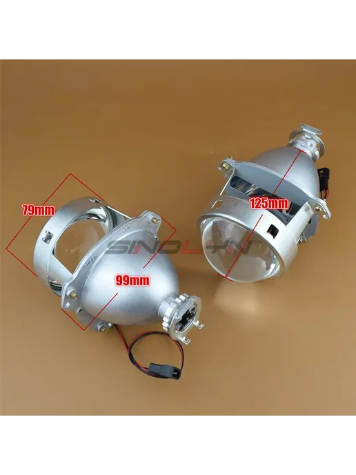 SINOLYN Биксеноновые линзы 3.0" с Smax Shrouds, вариант, фото 5