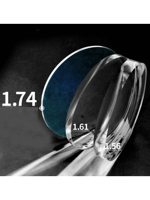 EOOUOOE Фотохромные линзы Anti-blue Gray, Синий, 1.56, синий, фото 3