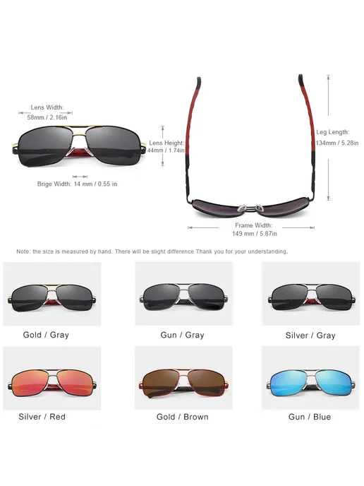 KingSeven Солнцезащитные очки алюминиевые polarized UV400, коричневый, фото 4