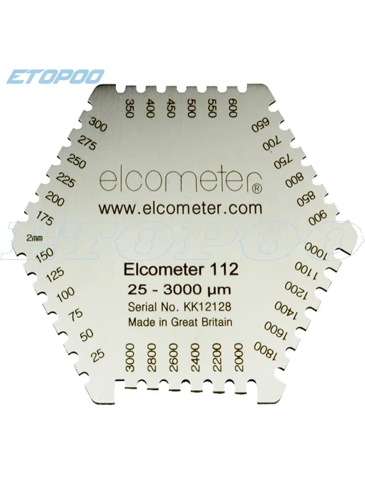 ETOPOO Elcometer 112 Толщиномер пленки 25-3000 мкм, Бежевый, бежевый