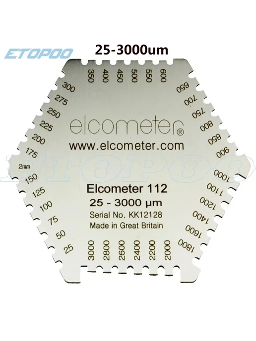 ETOPOO Elcometer 112 Толщиномер пленки 25-3000 мкм, Бежевый, бежевый, фото 2
