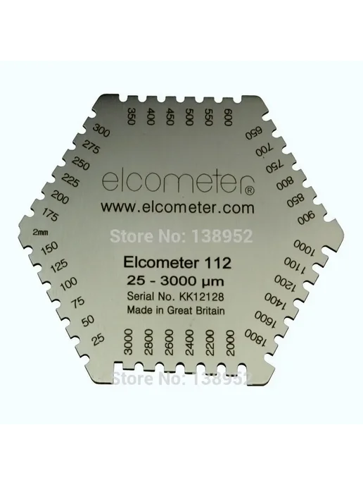 ETOPOO Elcometer 112 Толщиномер пленки 25-3000 мкм, Бежевый, бежевый, фото 4