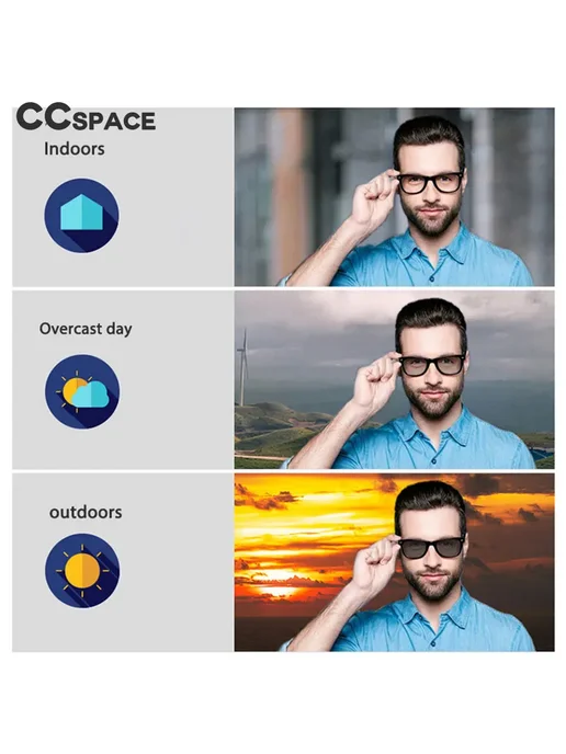 CCspace Фотохромные линзы ADD-Gray 1.56, вариант, фото 3