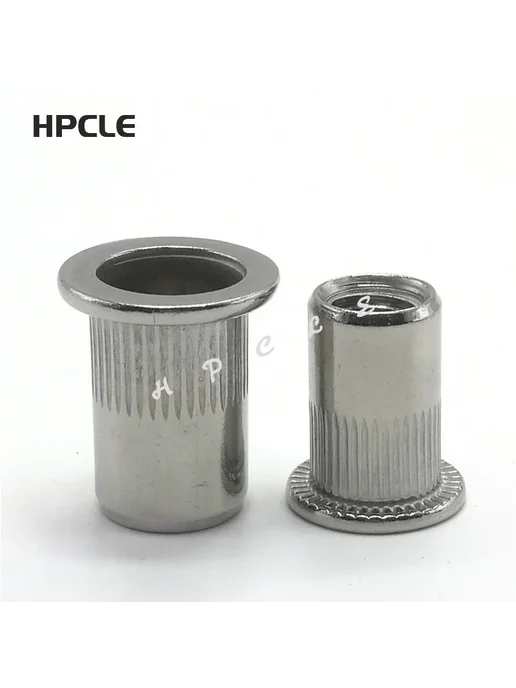 HPCLE Гайка-заклепка M3, 20шт, алюминий, плоская головка, 20 шт, фото 5